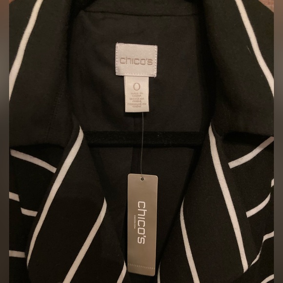 NWT Chico’s Stripe Knit Jacket - Picture 9 of 12